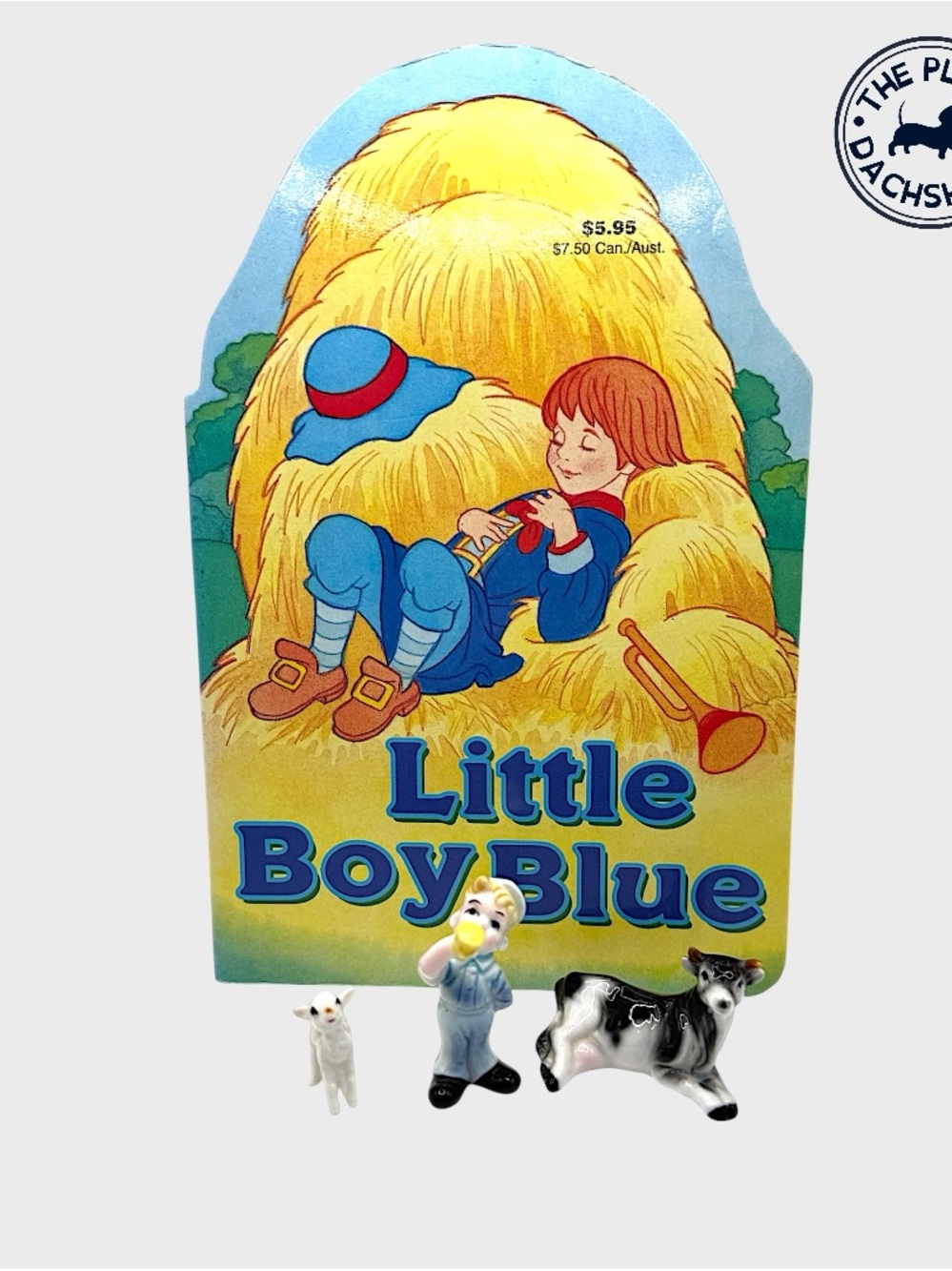 Vintage Bone China Little Boy Blue Figurines and Board Book